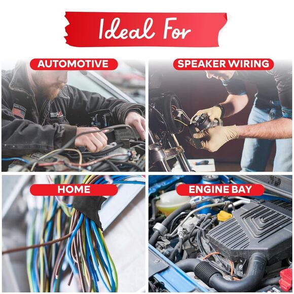 XFasten Wire Harness Tape 3/4 Inch x 50 ft 4(3-Pack 150ft Total) 12 rolls total - Picture 2 of 10